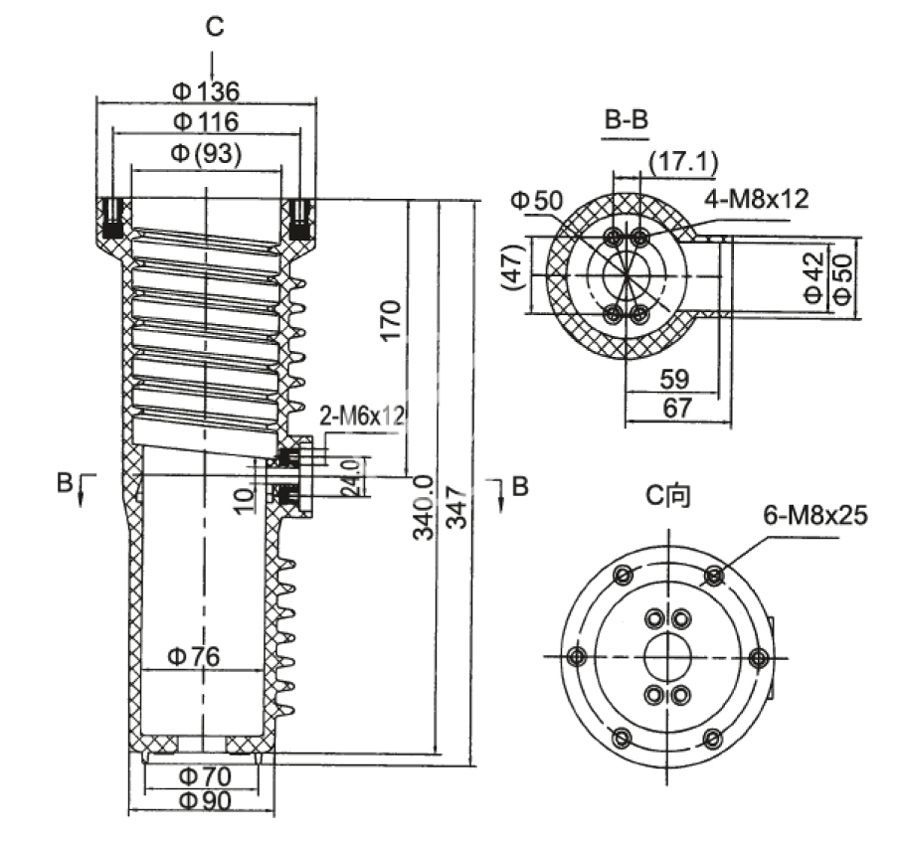 084_絕緣筒 TNZ2-10_2_第26頁(yè)_XGN68-12型高壓真空開(kāi)關(guān)柜配套件.jpg